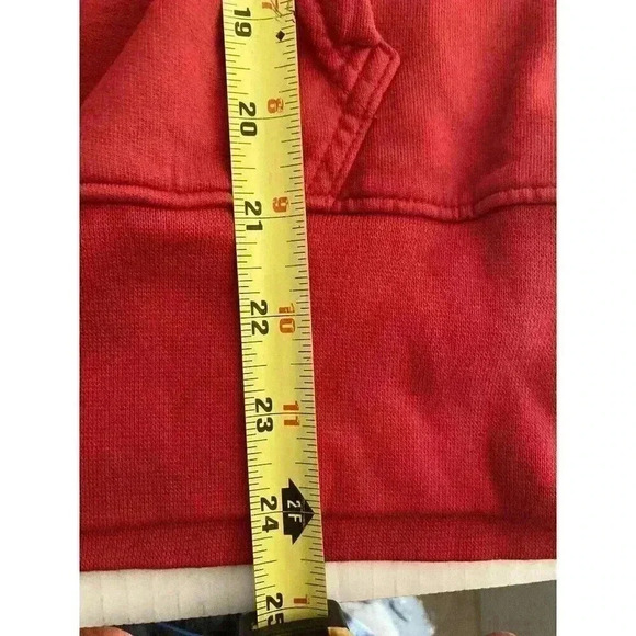 TALENTLESS OVERSIZED RED LOGO HOODIE SIZE M UNISEX - Picture 6 of 8